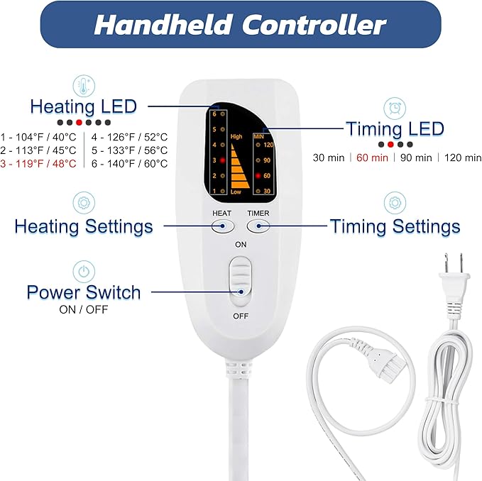 40x20 Inch Electric Heating pad - Image 4