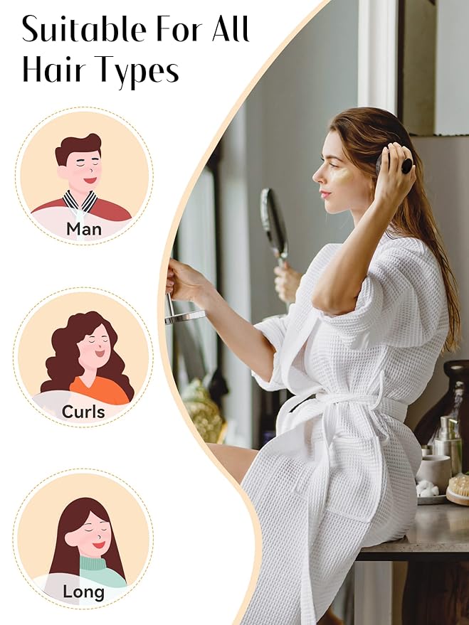 HEETA Hair Scalp Massager Brush, Updated Hair Shampoo Brush, Wet & Dry Scalp - Image 7