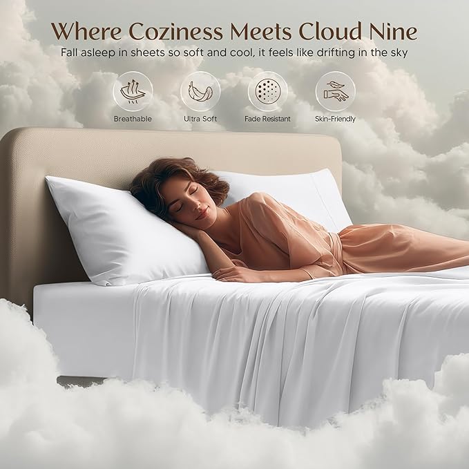 Utopia Bedding King Size Sheet Set – 4 Piece Bed Sheets, Soft and Breathable - Image 6
