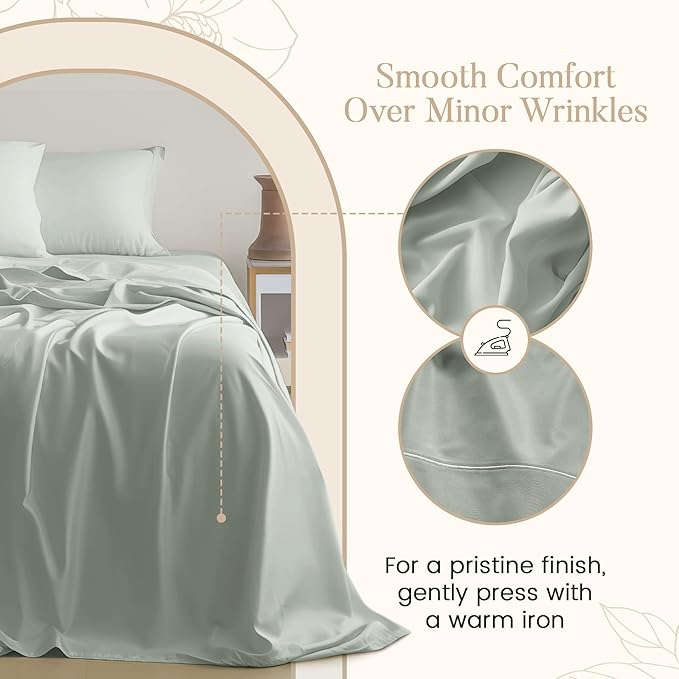 Deep Pocket Full Sheets Set, Egyptian Cotton Sheets Full Size Bed Set - Image 6