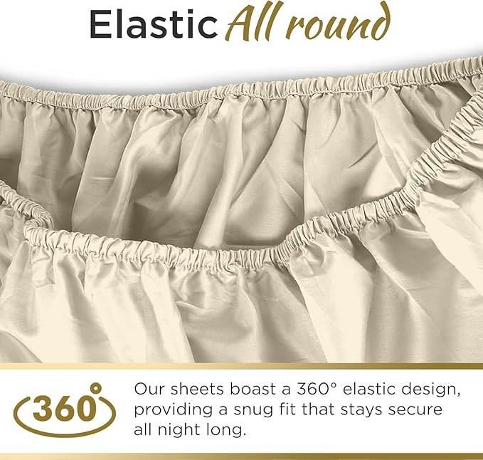 Ultra Soft Microfiber Full XL Fitted Sheets – 1800 Thread Count, Deep 15” Pocket - Image 2