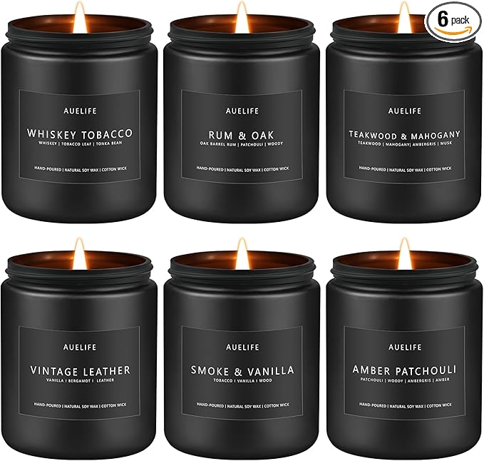 Scented Candles Set | Gifts for Men by Auelife