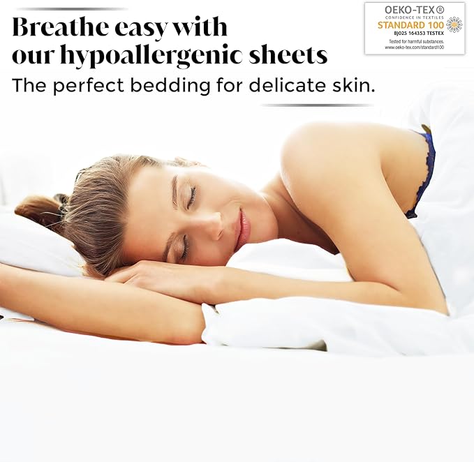 Luxury Bamboo Market | Queen Envelope Pillowcase Set | 100% Viscose Made from - Image 2