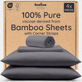 Bambaw California King Cooling Sheets Set 4pcs – 100% Viscose Derived from by Bambaw