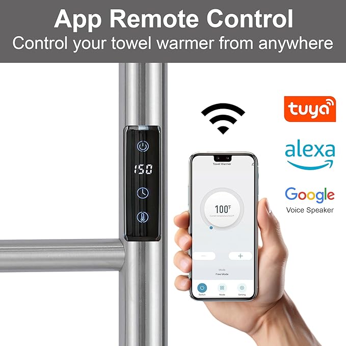 Electric Towel Rack with Voice Control - Image 2