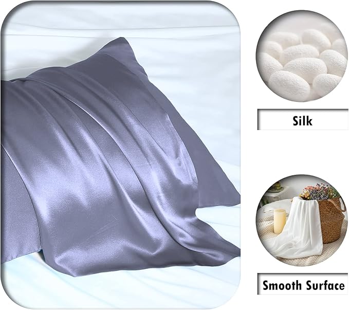 Mulberry Silk Pillowcase for Hair and Skin Pillow Case - Image 7
