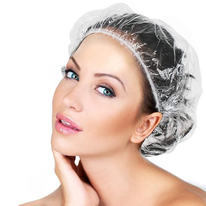 Disposable Shower Caps 100 Pcs by AIDIQIU
