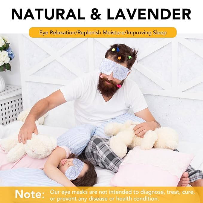 XPCARE 60 Pack Steam Eye Masks for Dry Eyes, Self Heated Steam Warm Eye Mask - Image 5