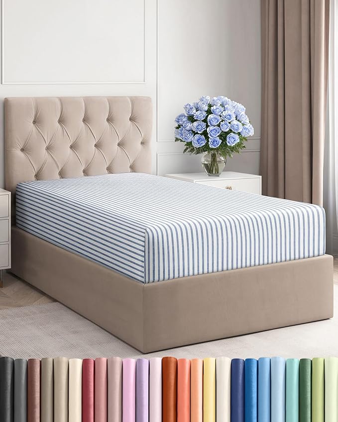 Twin XL Fitted Bed Sheet by CGKUnlimited
