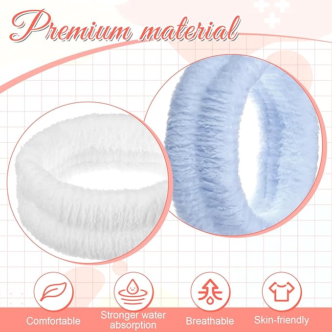 2Pcs Spa Headband, Make Up Headband Hair Head Band - Image 4