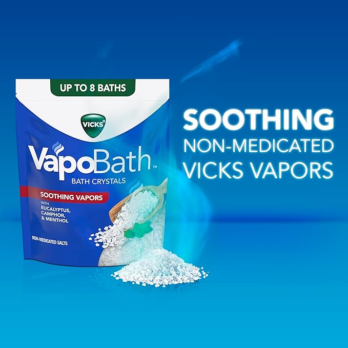 Vicks VapoBath, Bath Crystals, Soothing Non-Medicated Vicks Vapors, Refreshing - Image 6