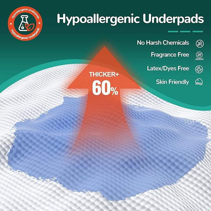 MILDPLUS 50 Count Disposable Bed Pads, 30x36 Inch Extra Large Incontinence - Image 3