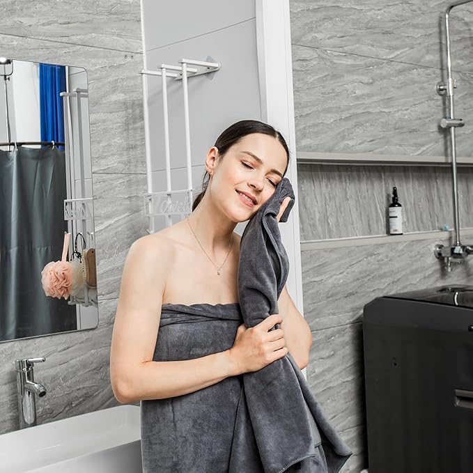 JML Bath Towels for Adult Body, Large Microfiber Bath Towels Set 4 Pack - Image 7