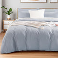 NEXHOME PRO King Duvet Cover Set, 100% Washed Cotton by NEXHOMEPRO