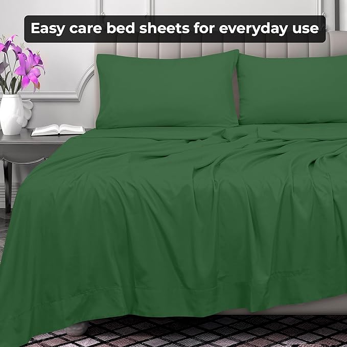 Royale Linens 2 Pack Bulk Flat Sheet Set - Image 7