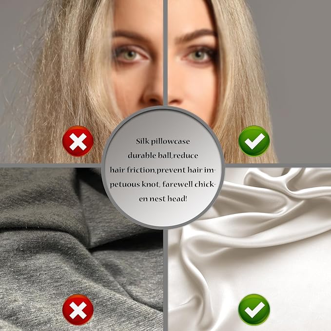 Silk Pillow Cases 2 Pack, Soft Breathable and Sliky Queen Size Pillow Cases Set - Image 5