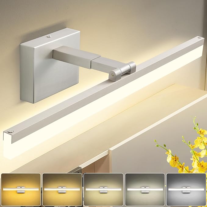 SOLFART Vanity Lights for Bathroom Retractable: 48 Inch 5CCT Brushed Nickel Led - Image 4