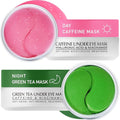 Under Eye Patches for Puffiness Kit: 120 Pcs Green Tea & Caffeine Eye Mask for by ENASKINNATURALS