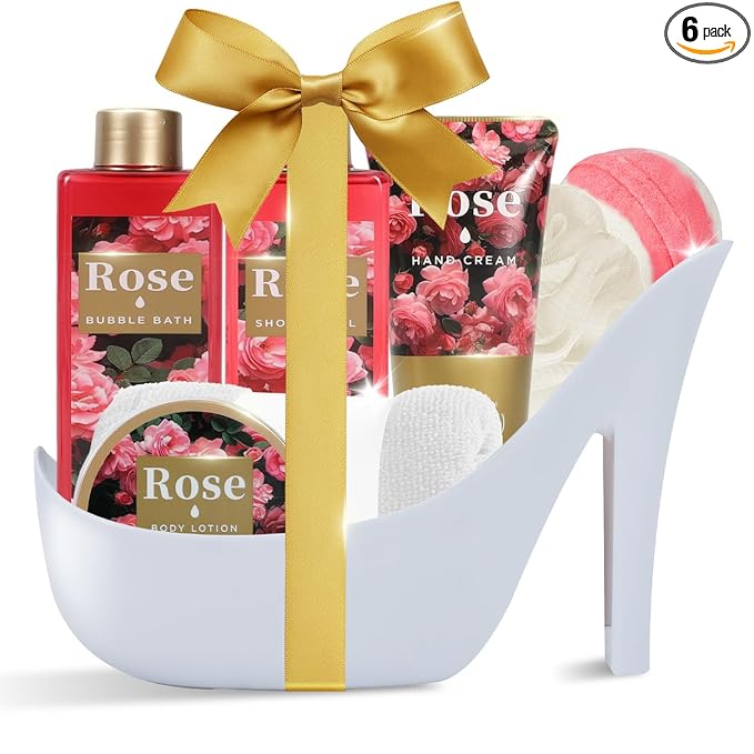 Spa Luxetique Gifts for Women High Heel Gift Set for Women 8pcs Bath Sets by SPALUXETIQUEWORLD
