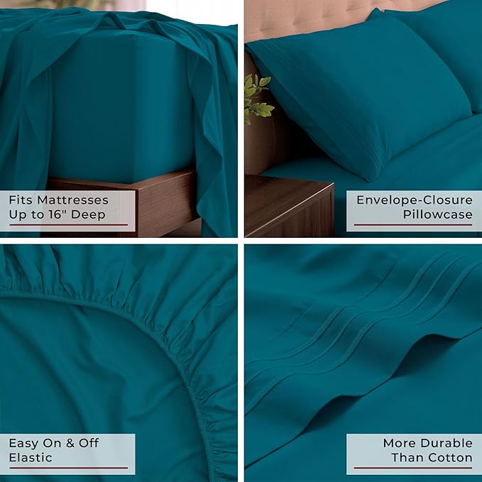 Mellanni California King Sheets Set - Image 5