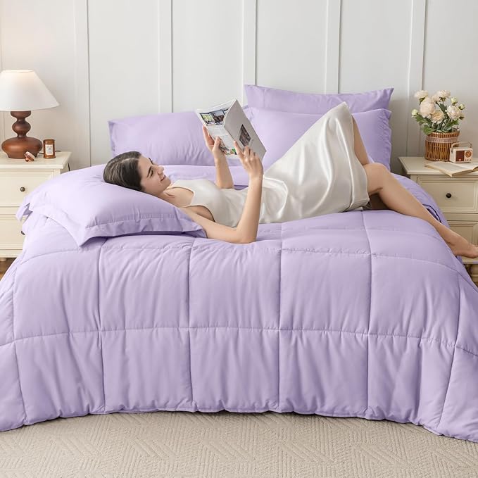 JOLLYVOGUE Queen Comforter Set, Ultra-Soft Bed in a Bag Queen Size 7 Pieces - Image 6