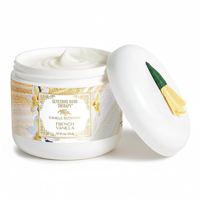 Camille Beckman Glycerine Hand Therapy Cream, French Vanilla, 8 Ounce by CamilleBeckman