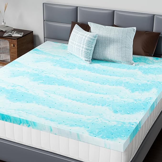 DUMOS Mattress Toppers Memory Foam California King, 4 Inch Thick Bed Topper Pad by DumosLifestyle