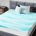 DUMOS Memory Foam Mattress Topper Queen, 2 Inch Thick Gel Infused Bed Toppers by DumosLifestyle