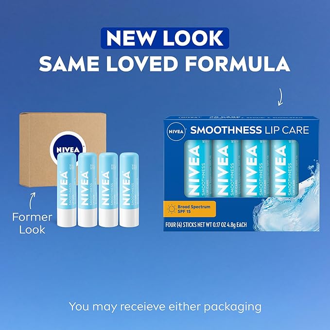 NIVEA Smoothness Lip Care, Sunscreen Lip Balm - Image 2