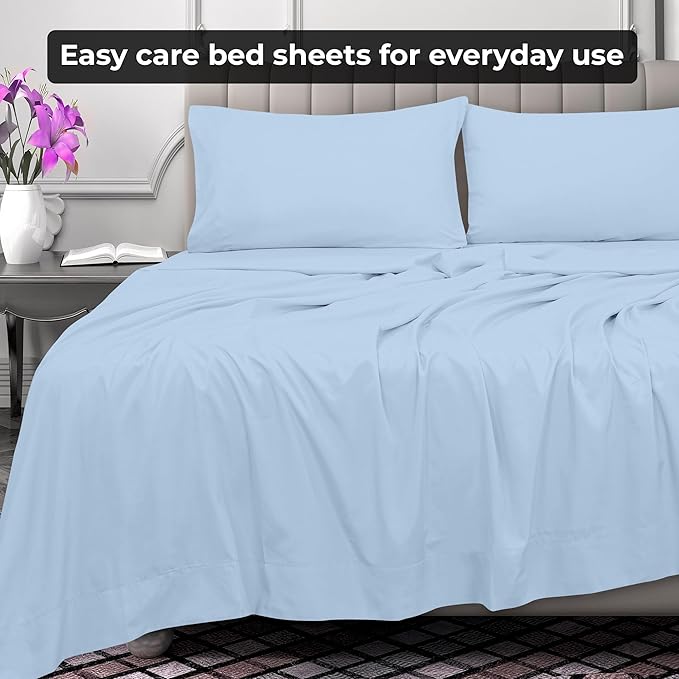 Royale Linens Twin XL Flat Sheet - Image 6