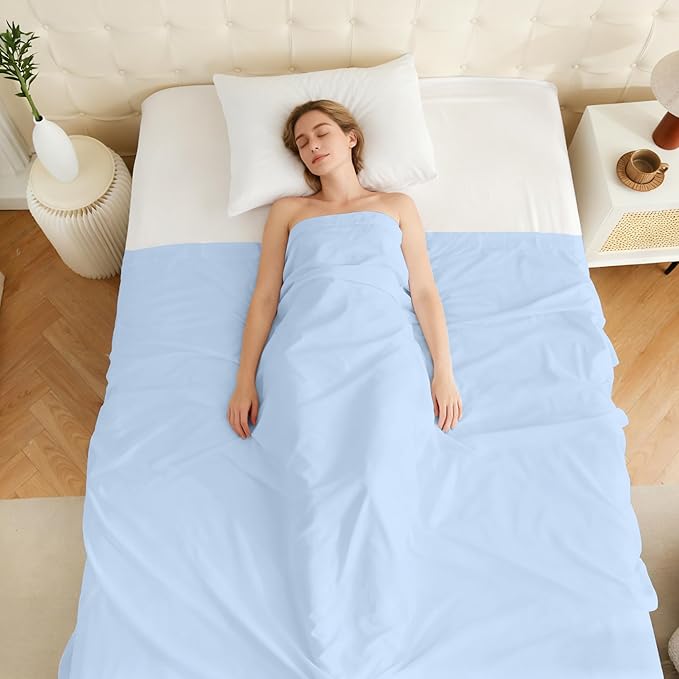 Bulk Twin Flat Sheets Only, 6 Pack Quick Sort Top Bed Sheet, Color-Coded Label - Image 7