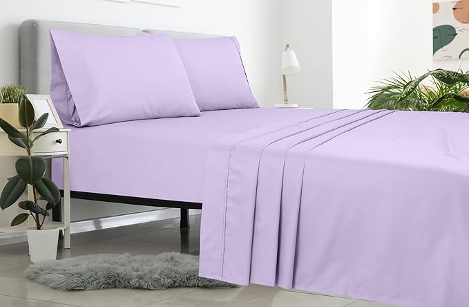Royale Linens 2 Pack Bulk Flat Sheet Set - Image 8