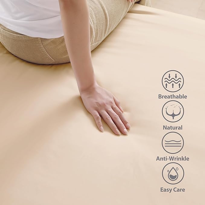 100% Egyptian Cotton Fitted Sheet CK Size, 600 Thread Count, Single Fitted - Image 3