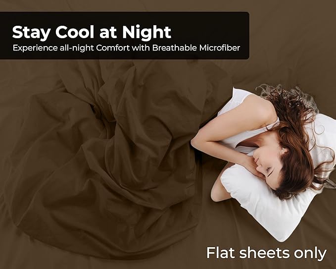 Royale Linens 2 Pack Bulk Flat Sheet Set - Image 4