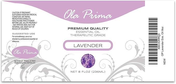 Ola Prima Lavender Essential Oil 8 Fluid Ounces - Image 2