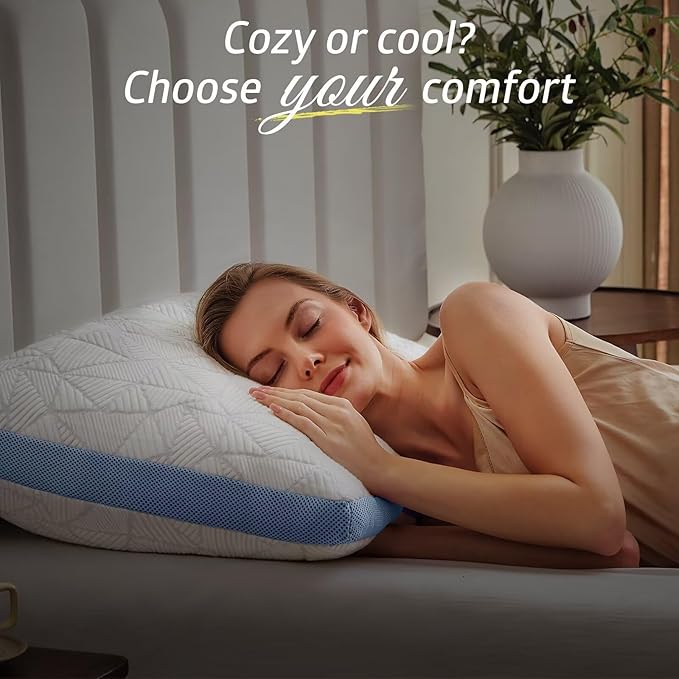 BETU Cooling Pillow Queen Size, Shredded Memory Foam Cool Pillow - Image 6
