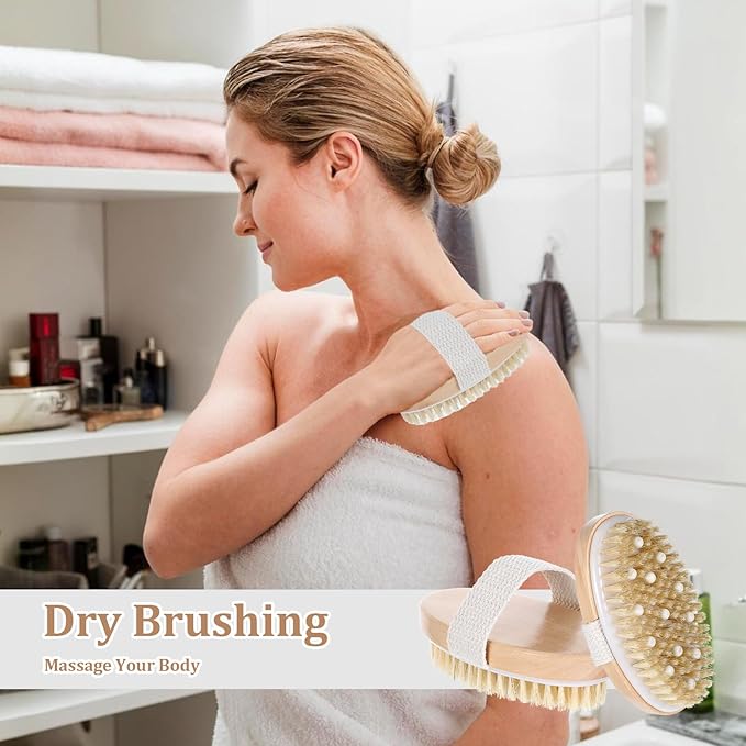 10 Pcs Dry Brushes for Body Dry Brushing Body Brush Exfoliating Brush - Image 6