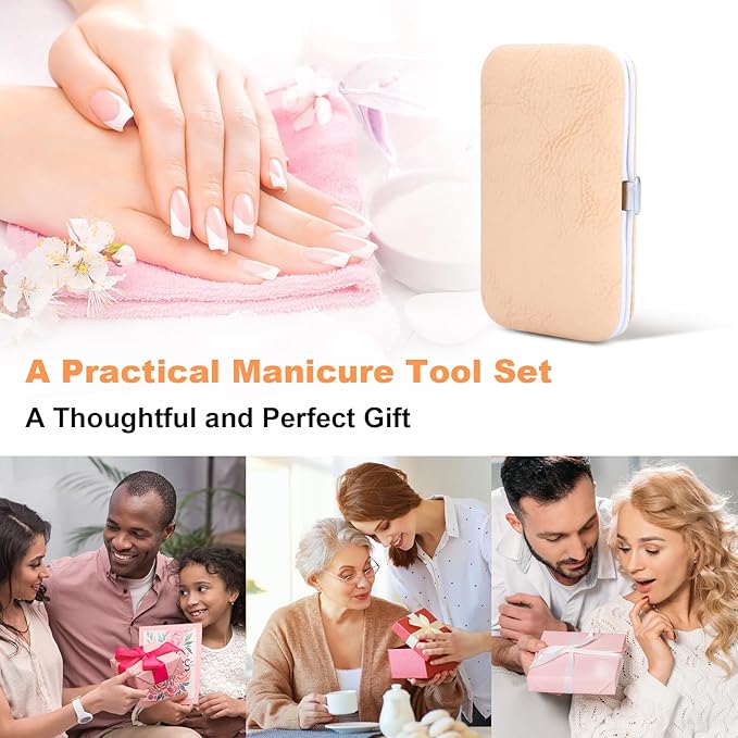 Manicure Set-Stainless Steel Nail Care Set-Professional 7 in 1 Ingrown Toenail - Image 6