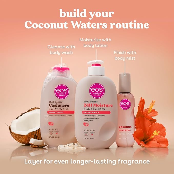 eos Cashmere Body Wash – Coconut Waters, Moisturizing Body Wash, Creamy Gel - Image 7