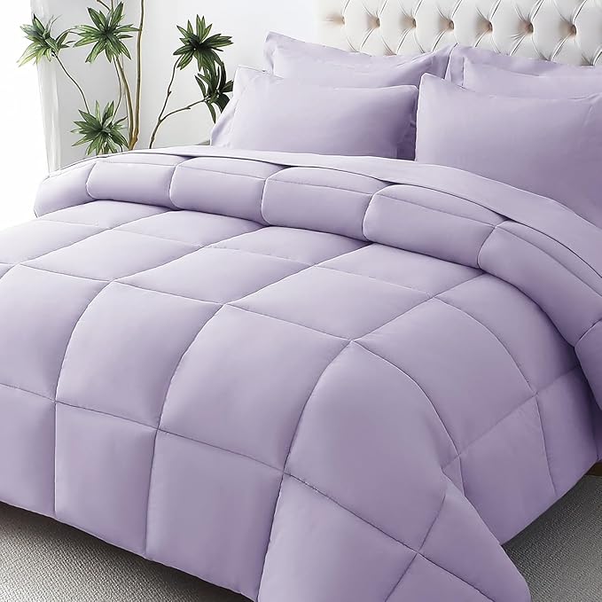 JOLLYVOGUE Twin Comforter Set, Ultra-Soft Bed in a Bag Twin Size 5 Pieces by JOLLYVOGUE
