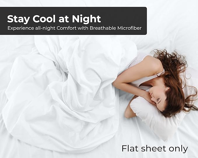 Royale Linens King Flat Sheet Only - Image 3