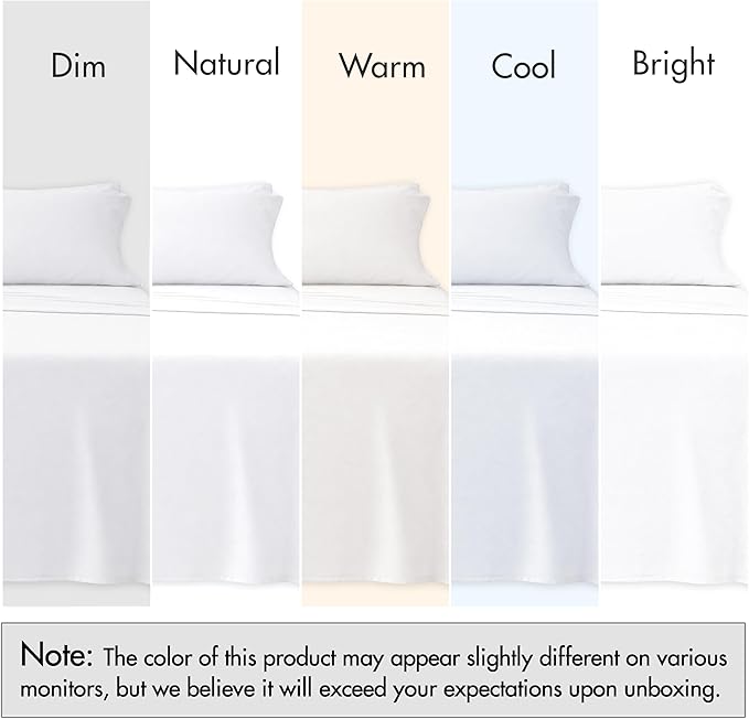 RUVANTI 100% Cotton Sheets – King Size Percale Bedding, Cooling & Breathable - Image 7