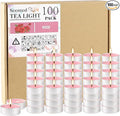 Pink Rose Scented Tealight Candles -Giant 100 Pack Votive Candles Bulk by Wfmolcand