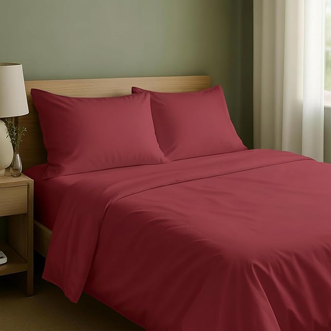 California Design Den Natural 100% Cotton Sheets Full Size Bed Set by CaliforniaDesignDen
