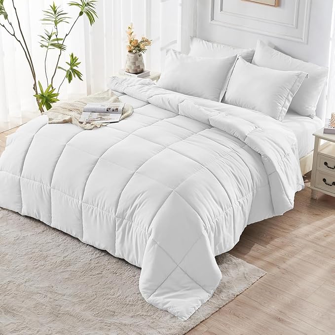 JOLLYVOGUE Twin Comforter Set, Ultra-Soft Bed in a Bag Twin Size 5 Pieces - Image 7