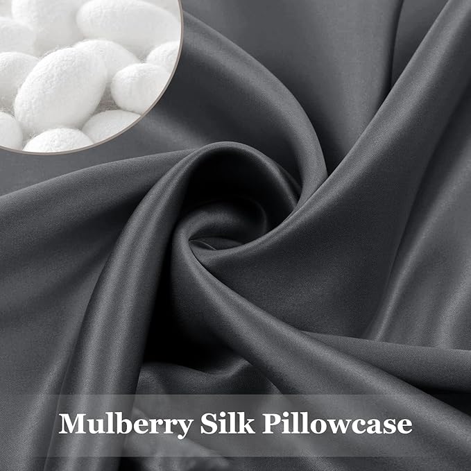 Adubor Silk Pillowcase Silk Pillow Case 2 Pack - Image 4