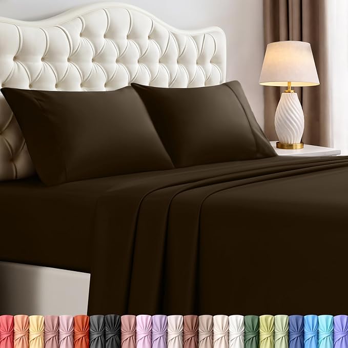 Utopia Bedding Full Size Sheet Set – 4 Piece Bed Sheets, Soft and Breathable by UTOPIABEDDING