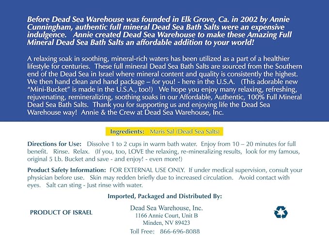 Dead Sea Warehouse – 100% Dead Sea Mineral Bath Salts – Great - Image 7