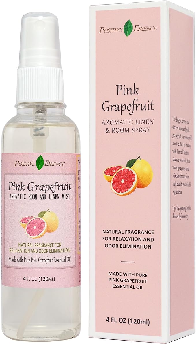 Pink Grapefruit Linen and Room Spray, Natural Air Freshener Made by PositiveEssence