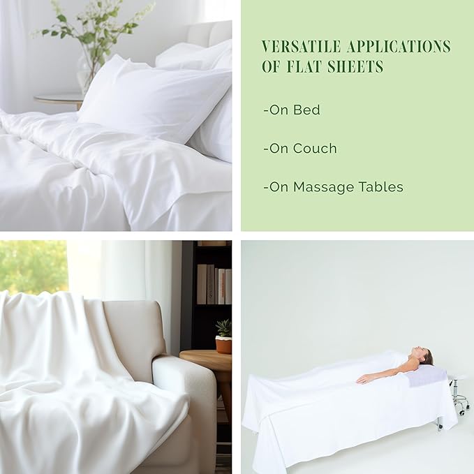 Elegant Comfort Wrinkle-Free 1500 Premier Hotel Quality 1-Piece Flat Sheet - Image 6